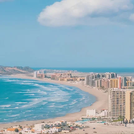 Sandy Beach coastline at Sonoran Resorts, Puerto Peñasco